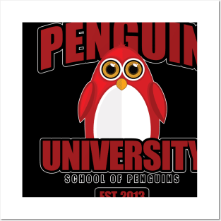 Penguin University - Red Posters and Art